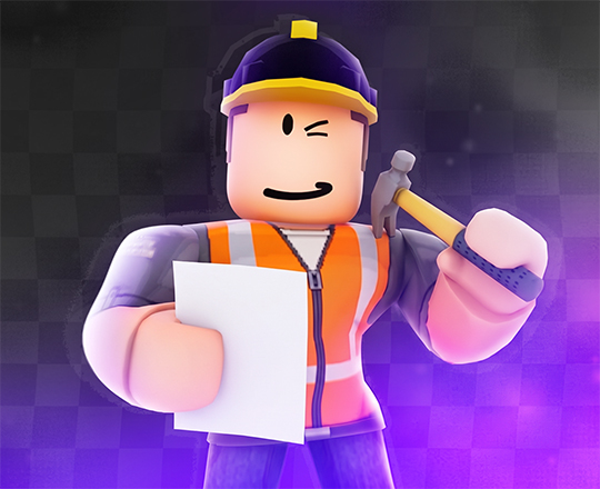 Персонаж Roblox в шляпе и мундире с бирюзовым свечением